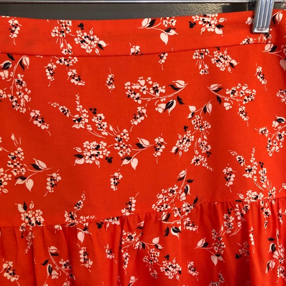 Orange/Red Midi Skirt - Picture 3 of 5